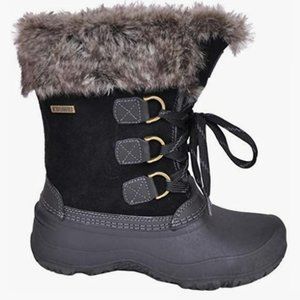 Khombu Women's The Slope Winter Snow Boots black size 6M